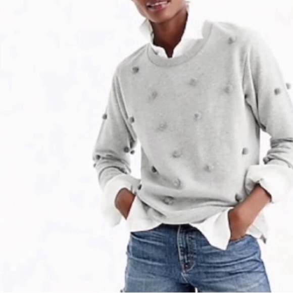 J. Crew Pom Pom Sweatshirt - Picture 3 of 7